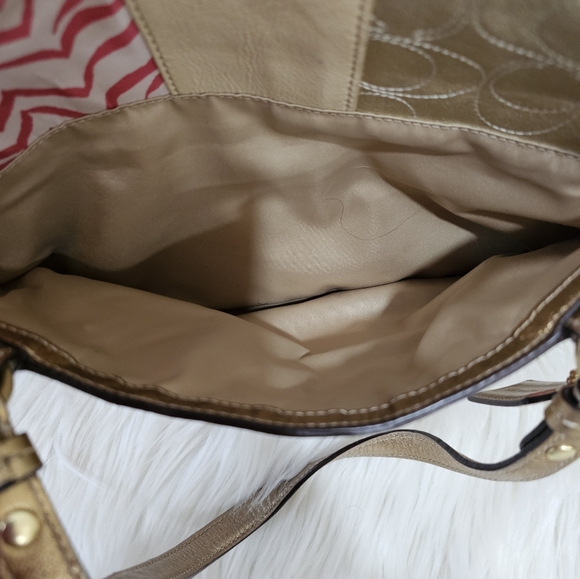 Coach the patchwork F17164 multi color satchel bag - Picture 12 of 14